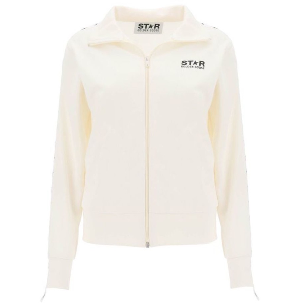 Golden Goose White Denise Zipped Track Jacket